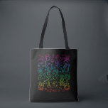 Colorful Science Symbols Chemistry Physics Tote Bag<br><div class="desc">Colorful Laboratory Science Symbols Chemistry Physics. Physicist Chemist Scientist Art.</div>