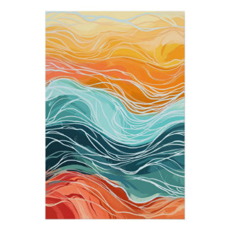 Colorful Sea Poster