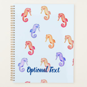 Colorful Seahorses Pattern  Planner