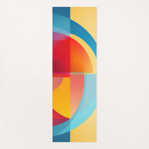 Colorful semi-circle shapes  Yoga Mat