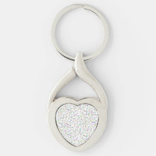 Colorful Sewing Pins White Dressmaker Seamstress Key Ring