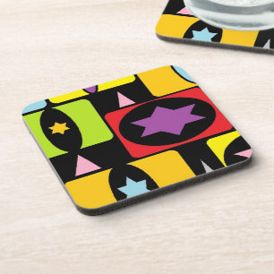 COLORFUL SHAPES COASTER