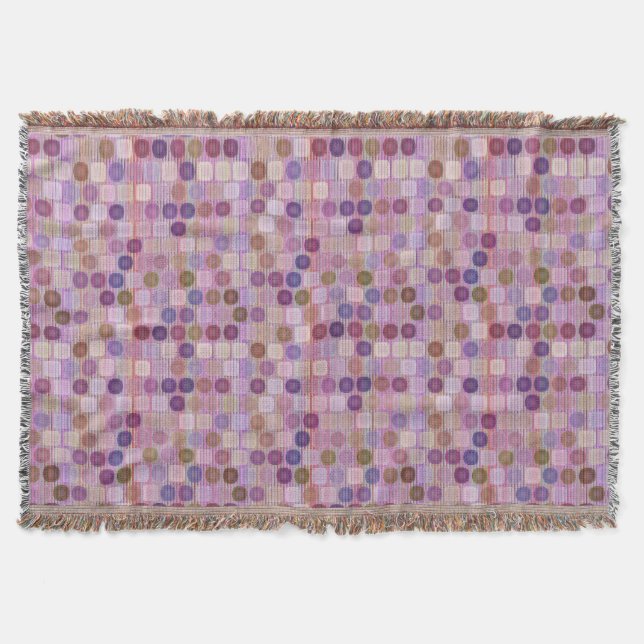 Colorful shapes throw blanket (Front)