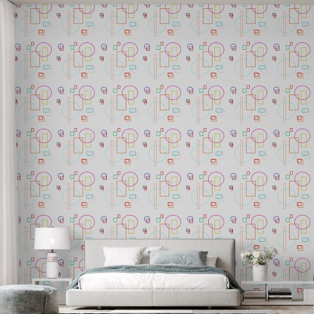 Colorful Shapes Wallpaper (Bedroom)