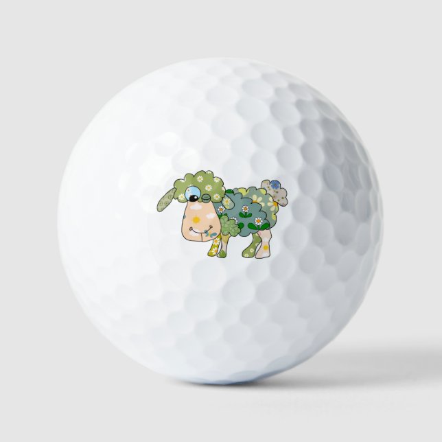 colorful sheep golf balls (Front)