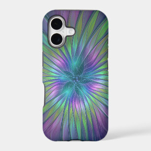 Colorful Shiny Fantasy Flower Abstract Fractal Art