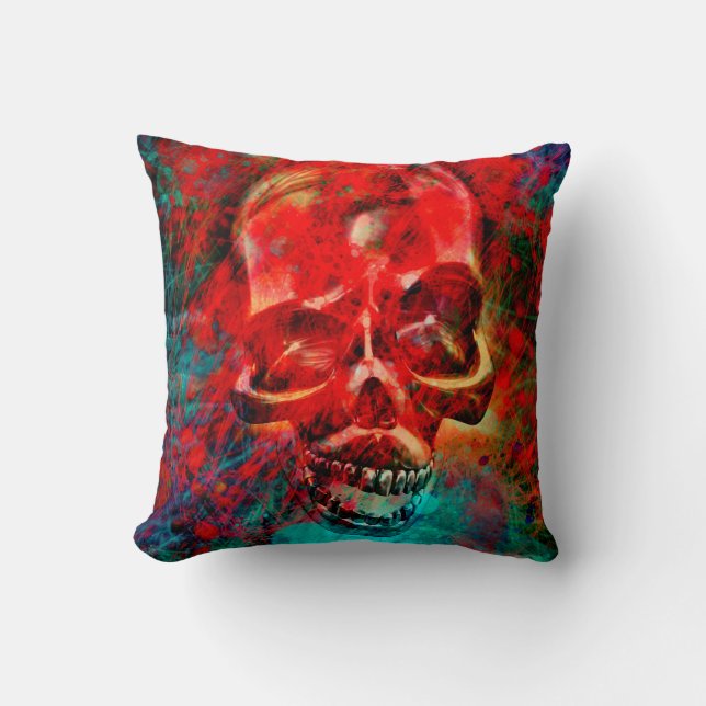 Colorful skull cushion (Front)
