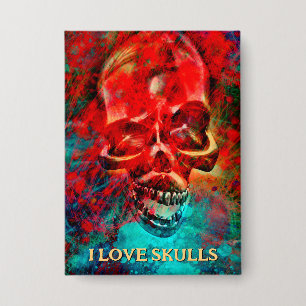 Colorful skull. I Love Skulls