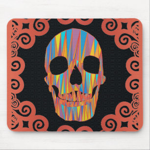 Colorful Skull Mouse Pad