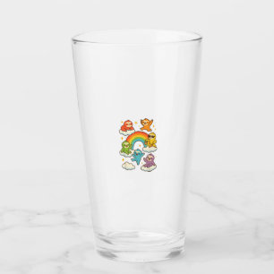Colorful Sloths With A Rainbow Kawaii Sloth T-Shir Glass