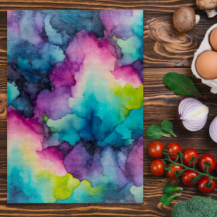 Colorful Smoke Art Chopping Board