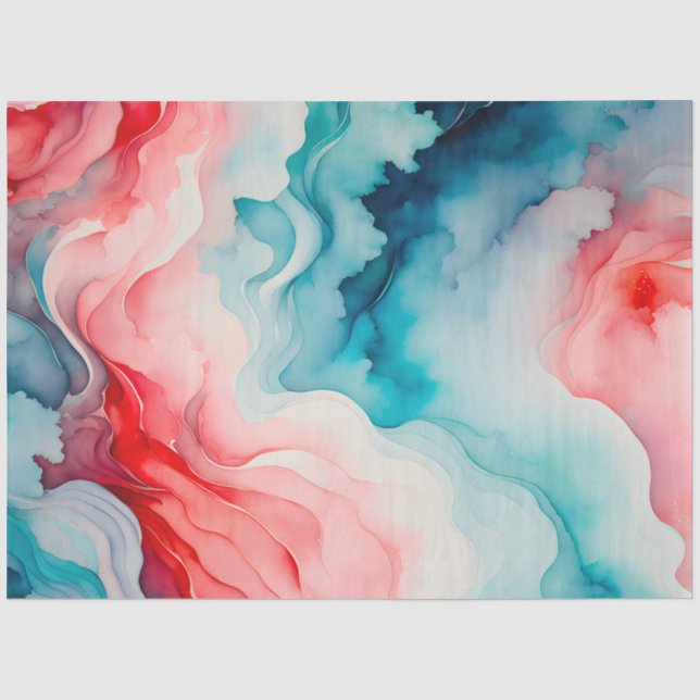 Colorful Smoke Art Tissue Paper (Front)