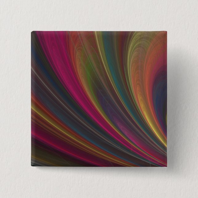 Colorful Soft Sand Waves 15 Cm Square Badge (Front)