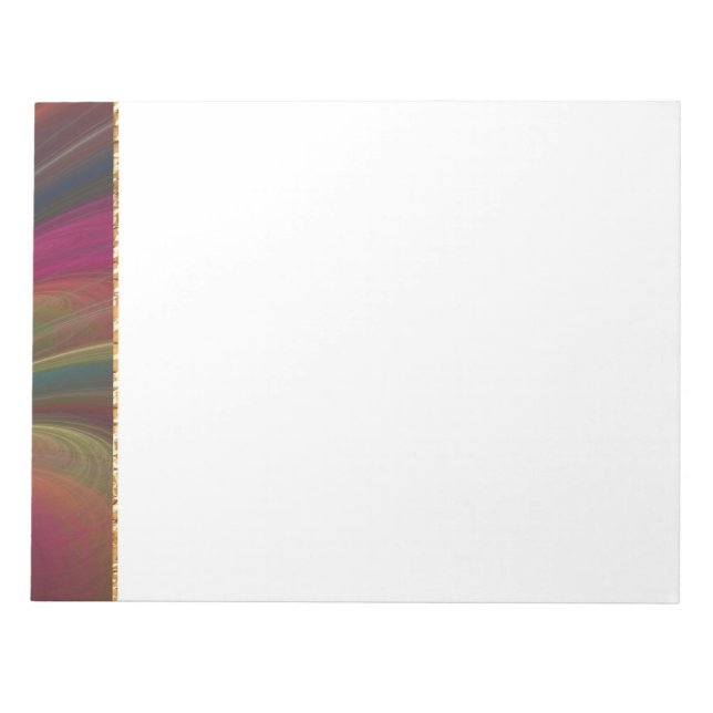 Colorful Soft Sand Waves Notepad (Front)