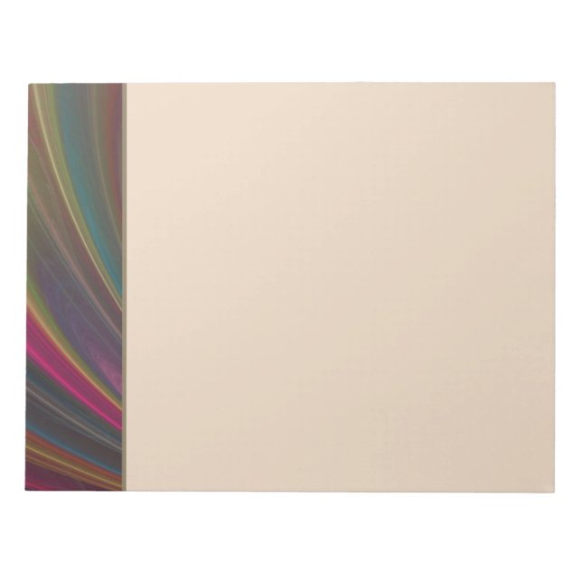Colorful Soft Sand Waves Notepad (Front)