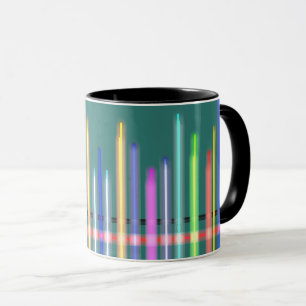 colorful soundwaves mug