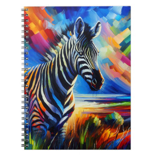 Colorful Spirit Zebra Notebook