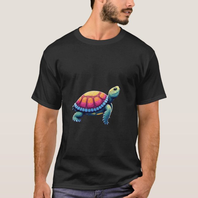 Colorful Splash Eastern Box Turtle (1) T-Shirt (Front)