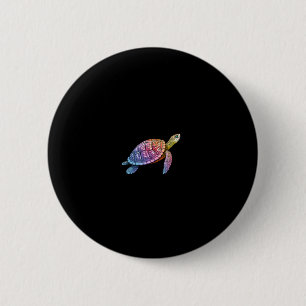 Colorful Splash Eastern Box Turtle (3) 6 Cm Round Badge