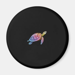 Colorful Splash Eastern Box Turtle (3) Magnet