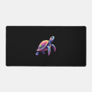 Colorful Splash Eastern Box Turtle (4) Desk Mat
