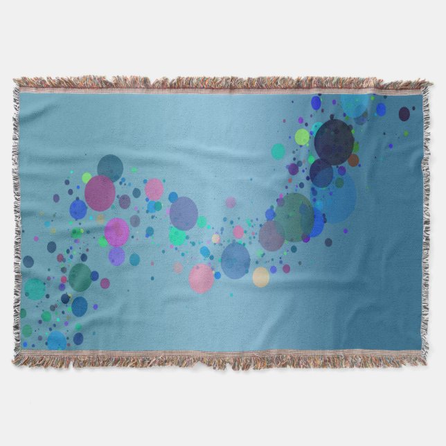 Colorful Spots Throw Blanket (Front)