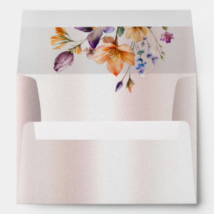 Colorful Spring Flowers Envelope