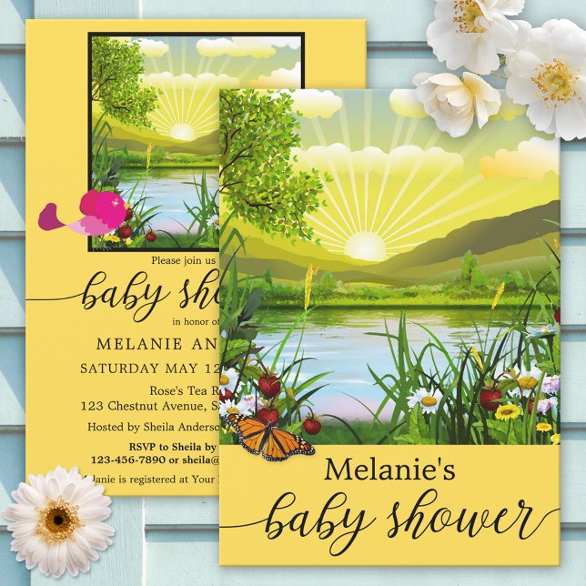 Colorful Spring Sunshine Baby Shower Invitation (Creator Uploaded)