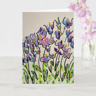 Colorful Spring Tulips Greeting Card
