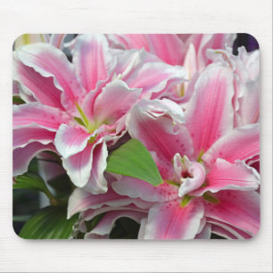 Colorful spring tulips mouse pad