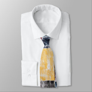 Colorful squares pattern tie