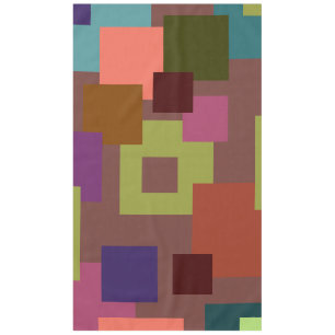 COLORFUL SQUARES TABLECLOTH