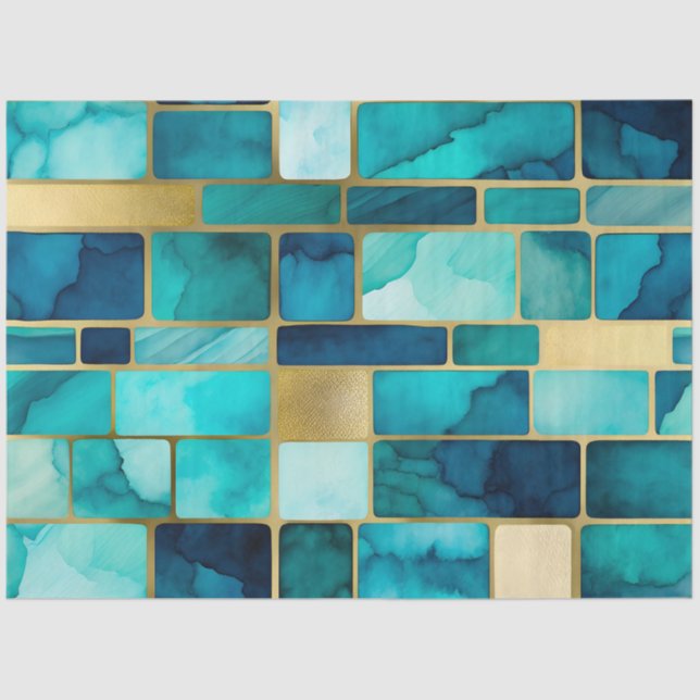 Colorful Stained Glass Art Tissue Paper (Front)