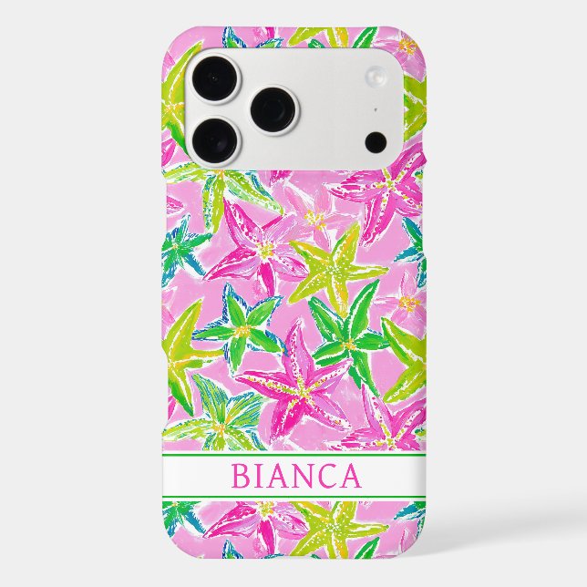 Colorful Starfish Monogrammed (Back)