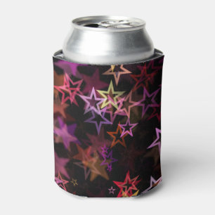 Colorful Stars Dance Whimsically Can Cooler