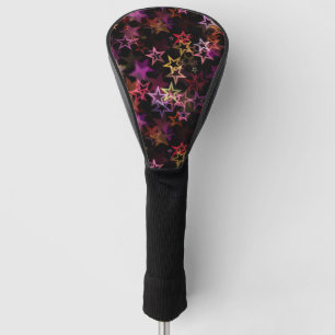 Colorful Stars Dance Whimsically Golf Head Cover
