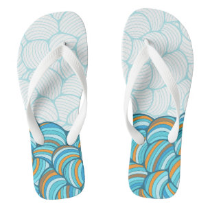 Colorful stones l Beach and blue sky l vacation Thongs