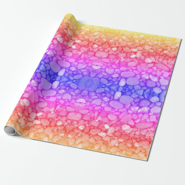 Colorful Stones Magic Matte Wrapping Paper, Paper (Unrolled)