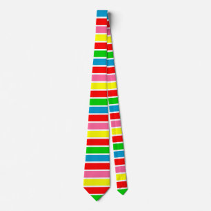 Colorful Stripes Abstract Neck Tie