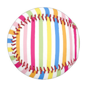 Colorful Stripes Baseball