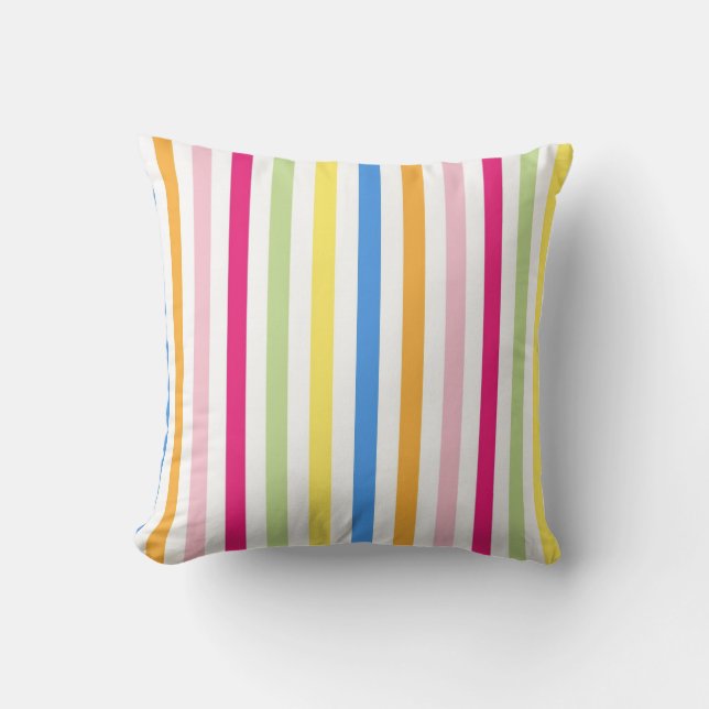 Colorful Stripes Cushion (Front)