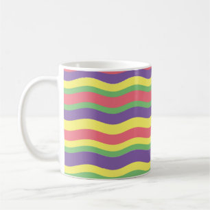 Colorful stripes design coffee mug