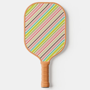 Colorful Stripes Pickleball Paddle