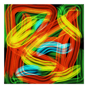 Colorful stripes  poster