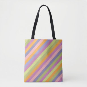 Colorful stripes     tote bag