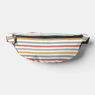 Colorful Summer Surf Aesthetic Horizontal Lines Bo Bum Bags