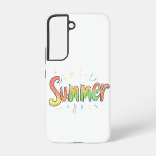 Colorful Summer Text Samsung Galaxy Case