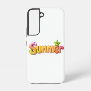 Colorful Summer Text with Star Samsung Galaxy Case