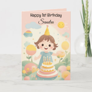 Colorful  Sunshine Happy Birthday Card
