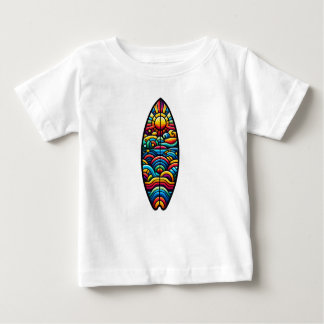 colorful surfboard baby T-Shirt